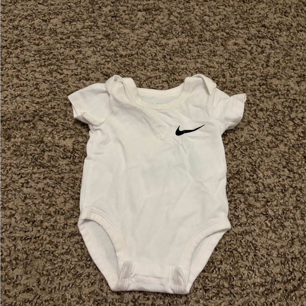 Nike Swoosh White Cotton Bodysuit
